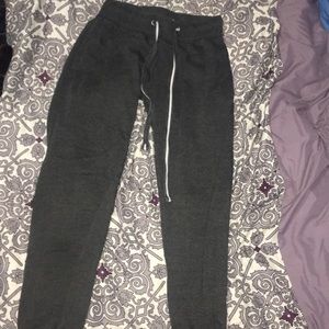 dark grey sweatpants